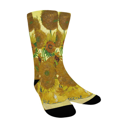 van gogh sunflower women's crew socks – Sole Design Studio