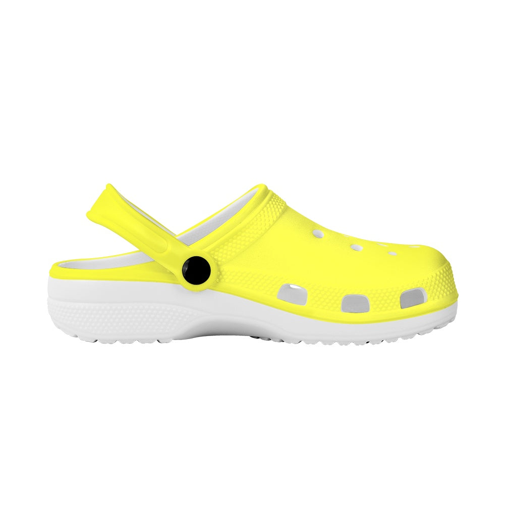 Lemon Yellow Women's Clogs Shoes