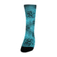 teal and black women's crew socks – Sole Design Studio