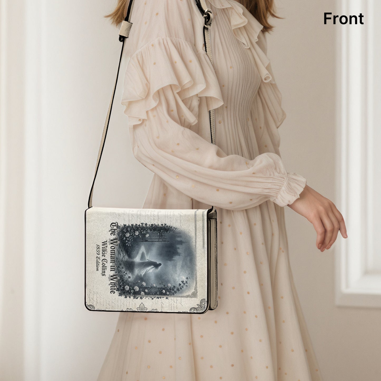 the woman in white wilkie collins victorian mystery book-shaped bag gifts for readers – Sole Design Studio