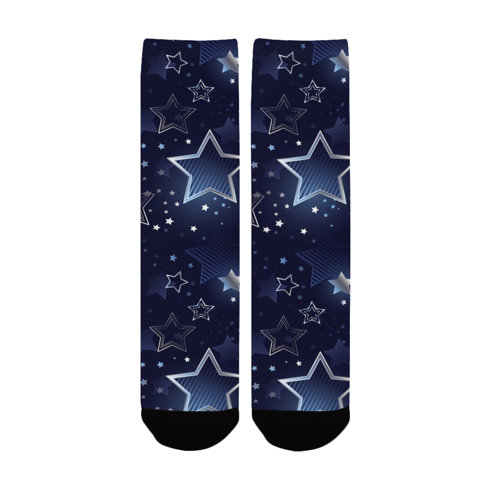 silver stars women's crew socks – Sole Design Studio