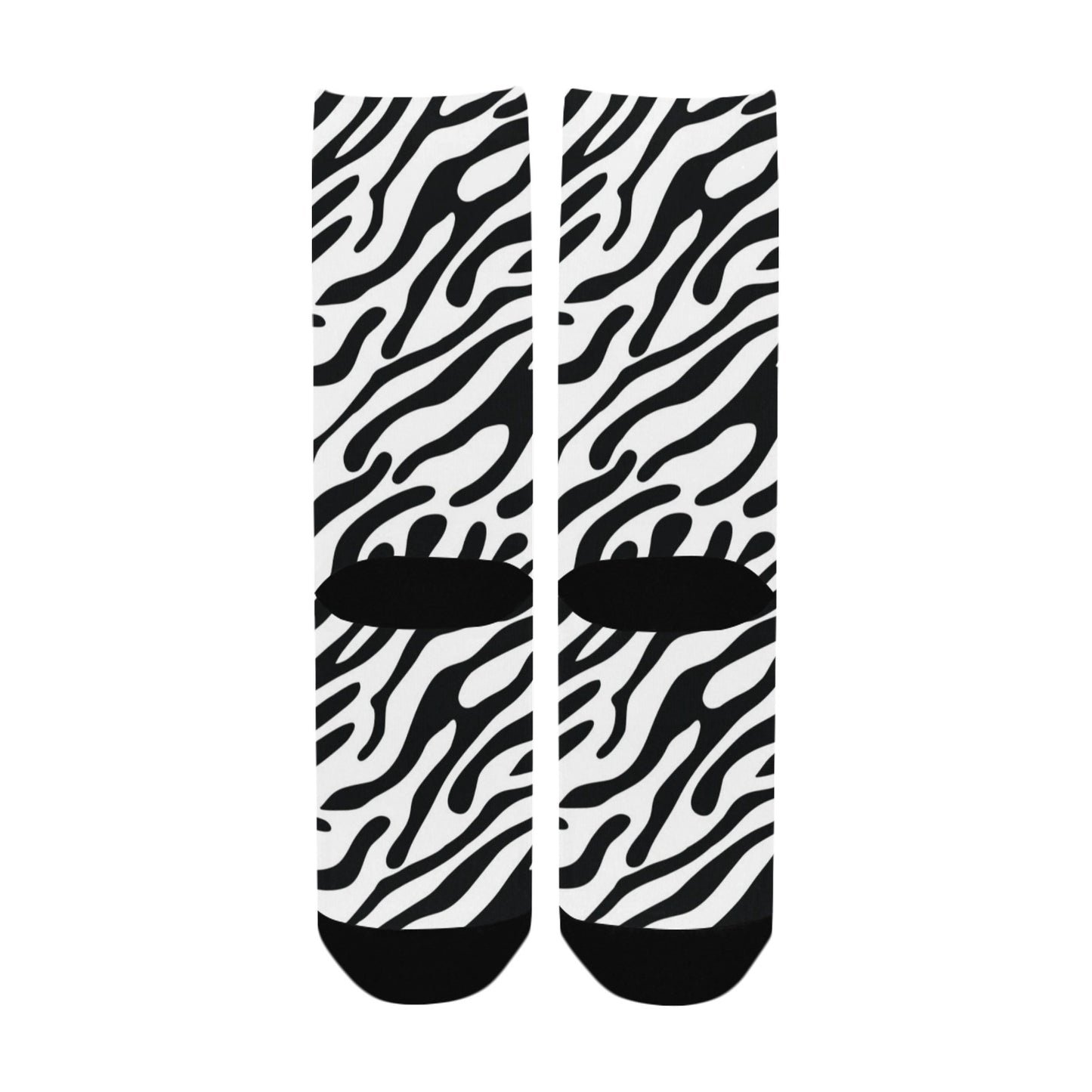 zebra stripe women's crew socks – Sole Design Studio