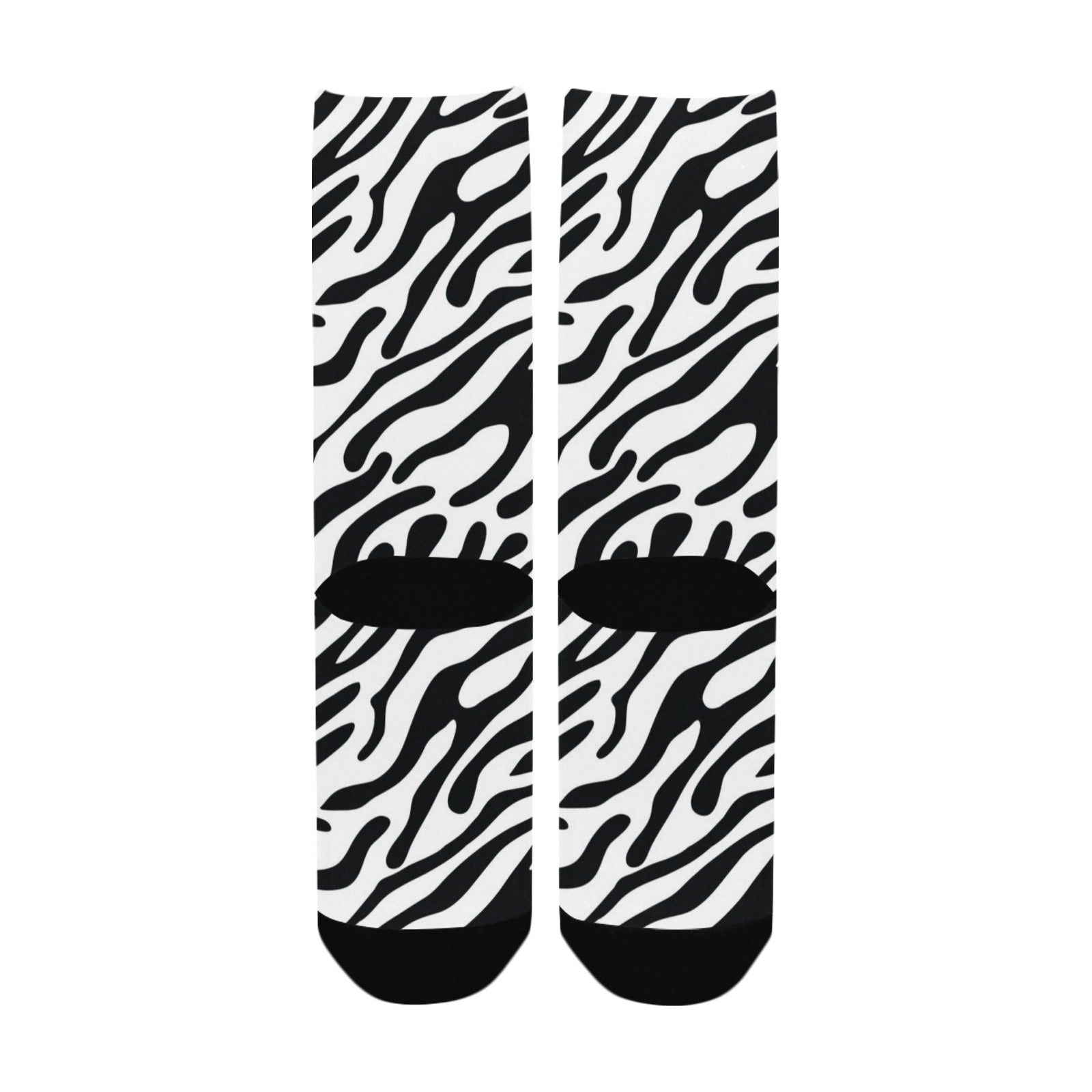 zebra stripe women's crew socks – Sole Design Studio