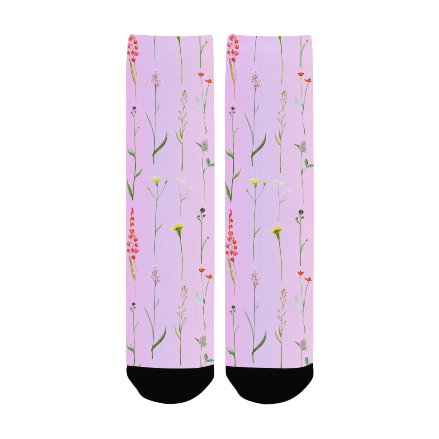 Flower Women Socks - Custom Socks for Women Made in USA