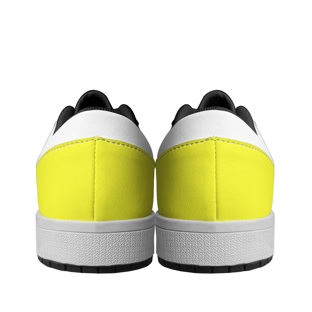 Subtle Yet Bright Leather Sneakers