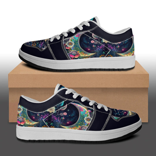 Sleepy Garden Women's Low Top Vegan Leather Sneakers