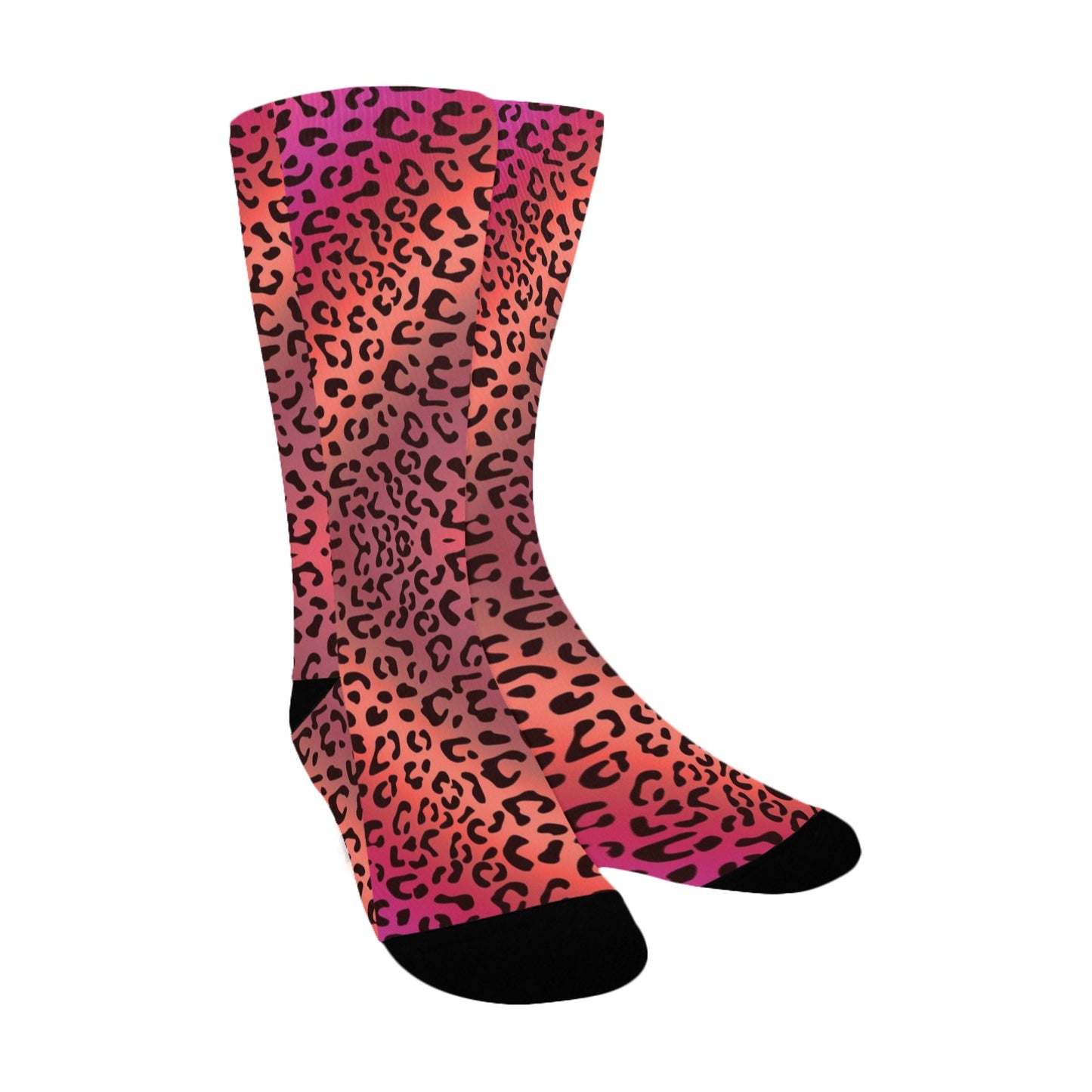 Orange Animal Socks - Custom Socks for Women Made in USA