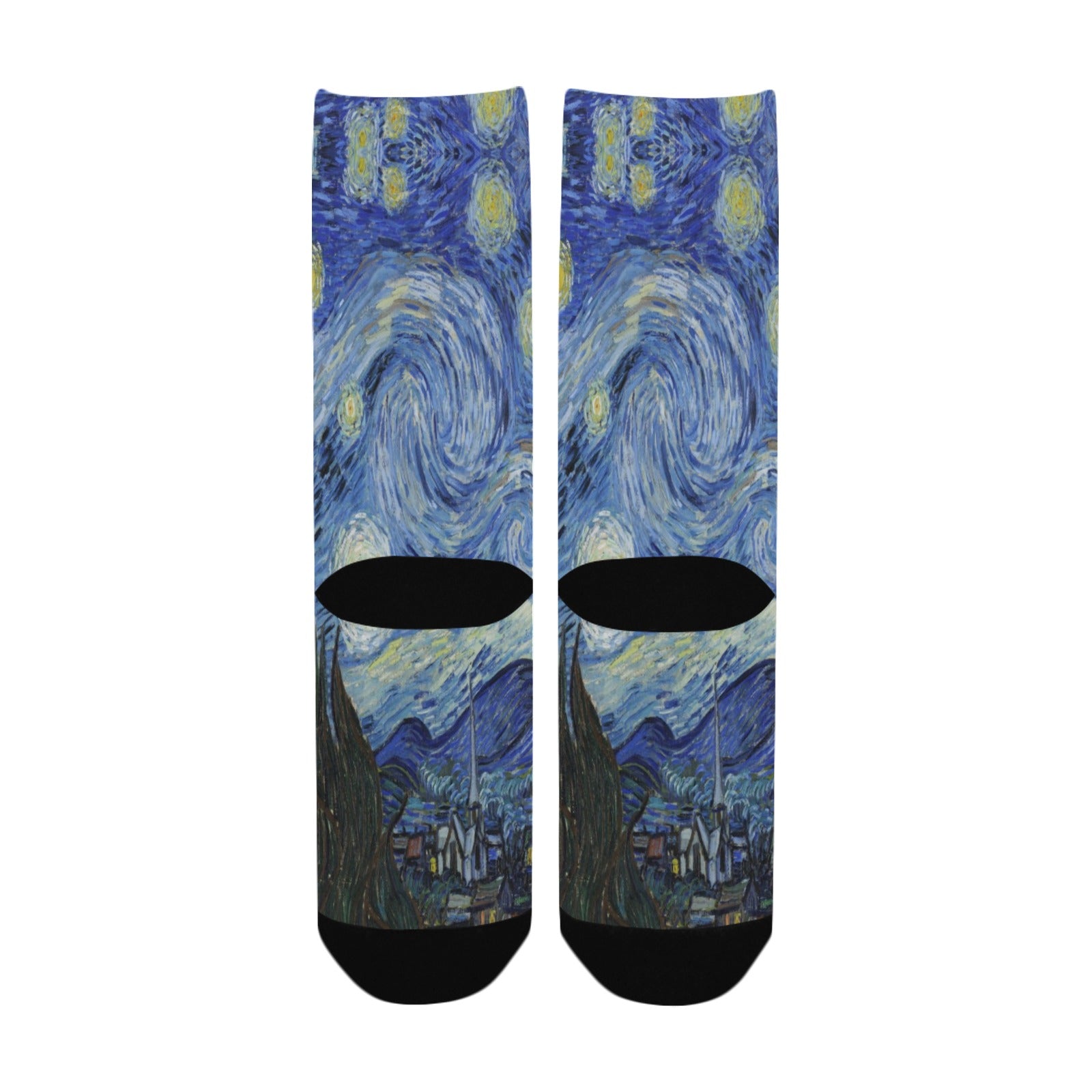 vincent van gogh's starry night women's crew socks – Sole Design Studio