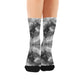 Monochrome Galaxy Digital Socks - Custom Socks for Women Made in USA