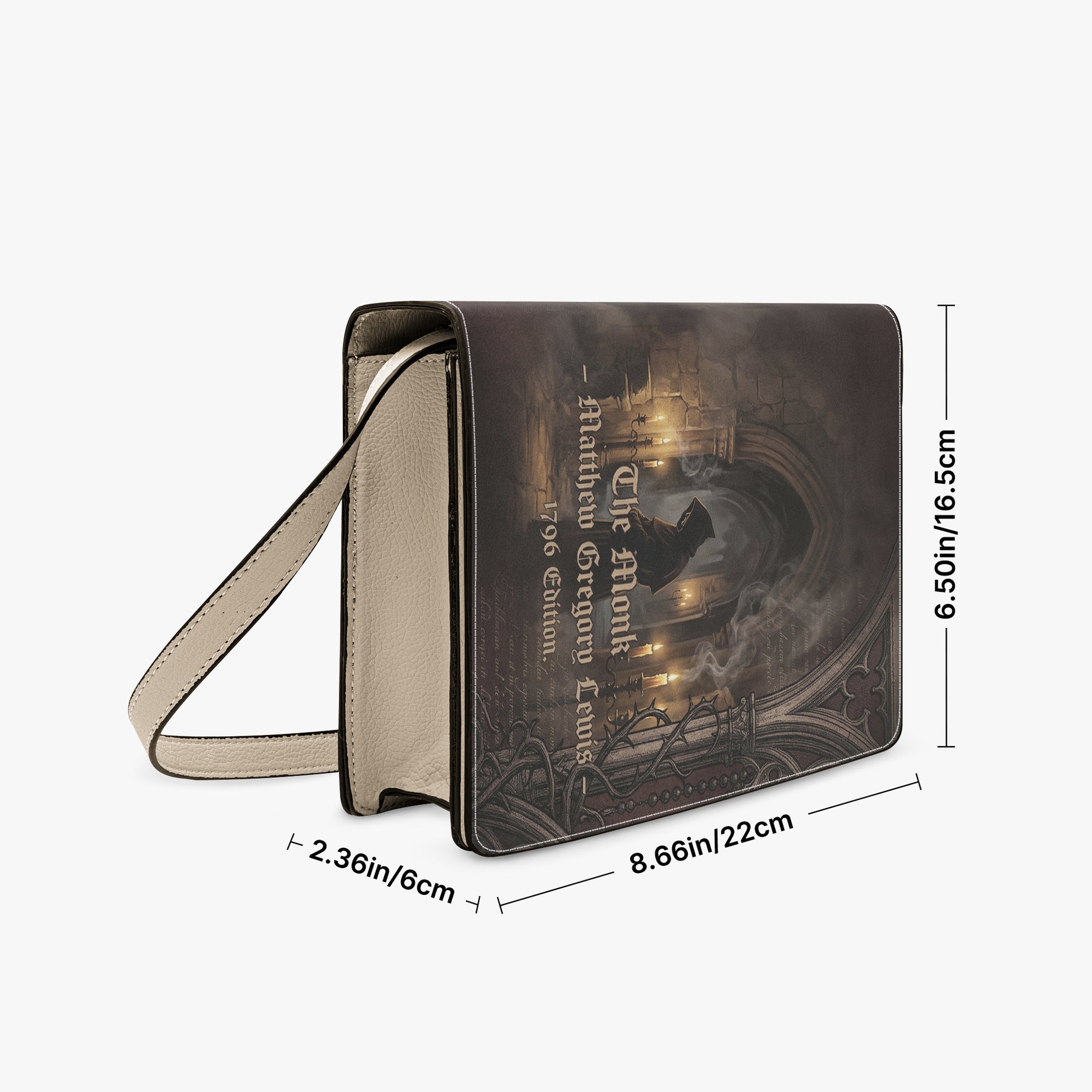 the monk matthew gregory lewis gothic women's literary handbag vegan leather – Sole Design Studio