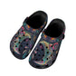 Sleepy Garden Women's Black Sole Clogs