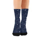 planet and star sky women's crew socks – Sole Design Studio