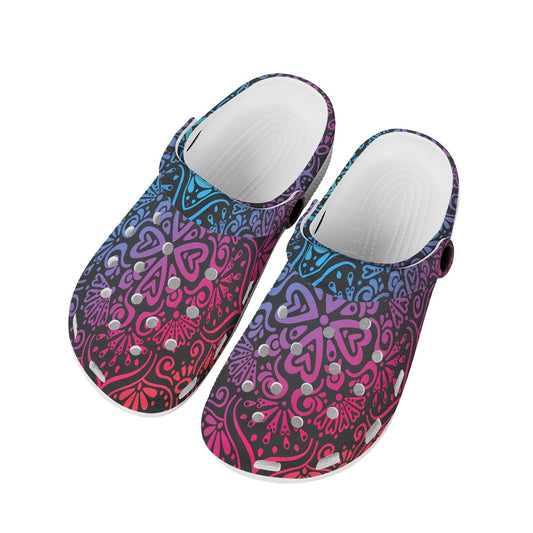 Bohemian Rainbow Women's Clogs Shoes