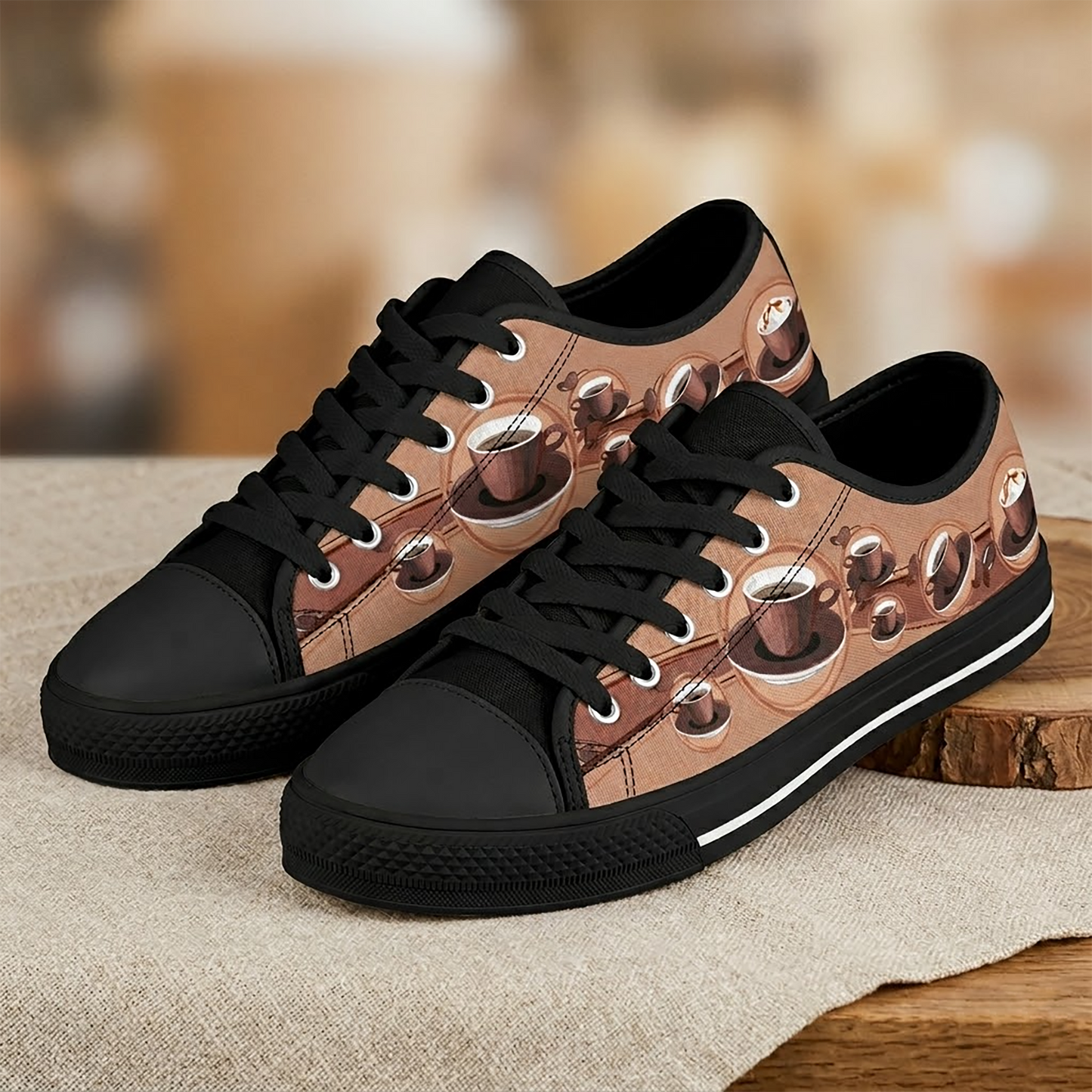 Coffee Lovers Low Top Sneakers