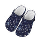 Silver Stars Women's Adult Clogs Shoes