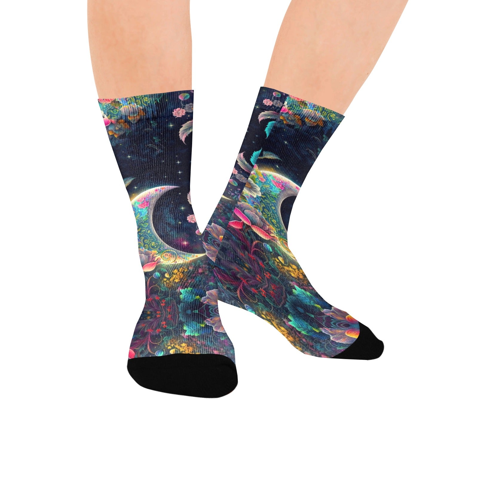 sleepy garden women's crew socks – Sole Design Studio