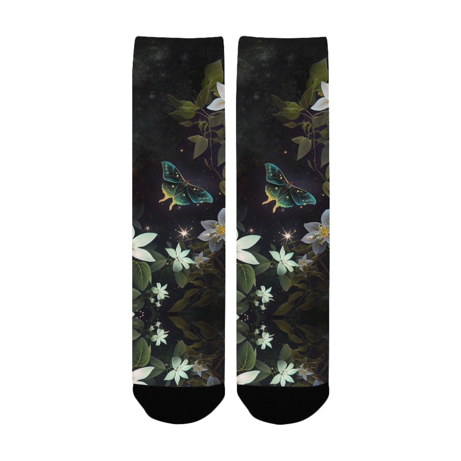 star jasmine spells digital paper women's crew socks – Sole Design Studio