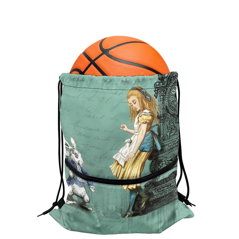 Alice in Wonderland Women's Drawstring Backpack