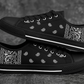 Black Bandana Women's Low Top Sneakers