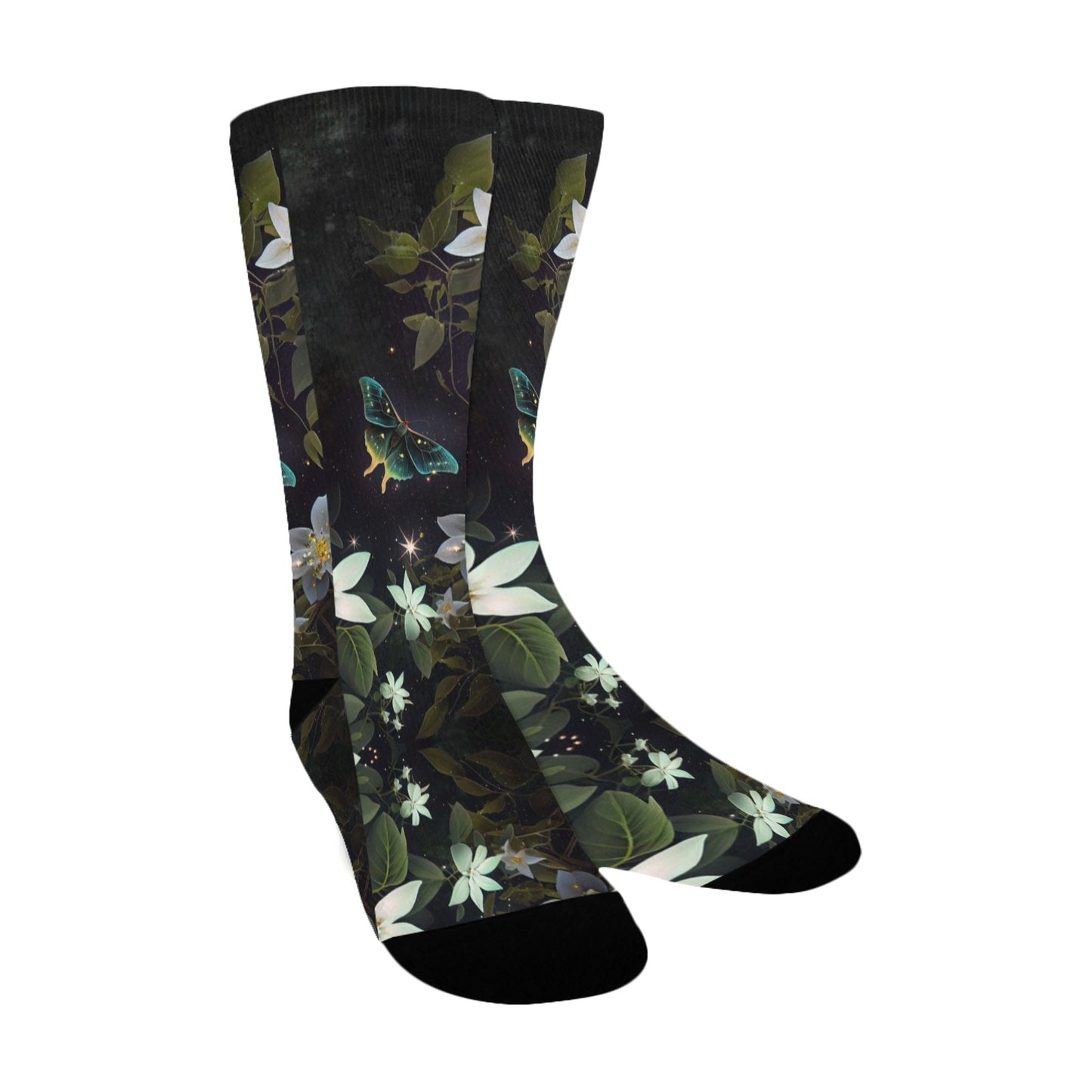 star jasmine spells digital paper women's crew socks – Sole Design Studio