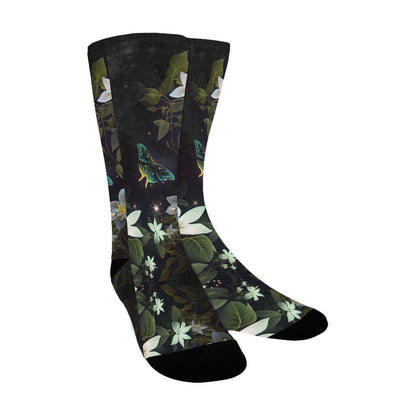 star jasmine spells digital paper women's crew socks – Sole Design Studio