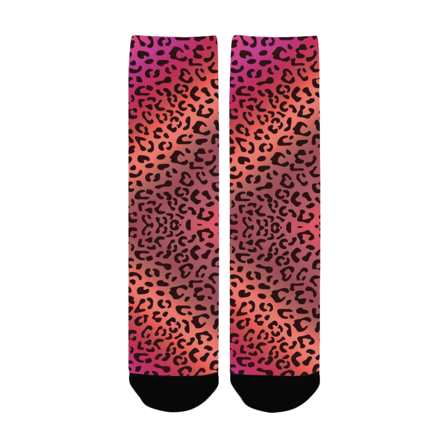 Orange Animal Socks - Custom Socks for Women Made in USA