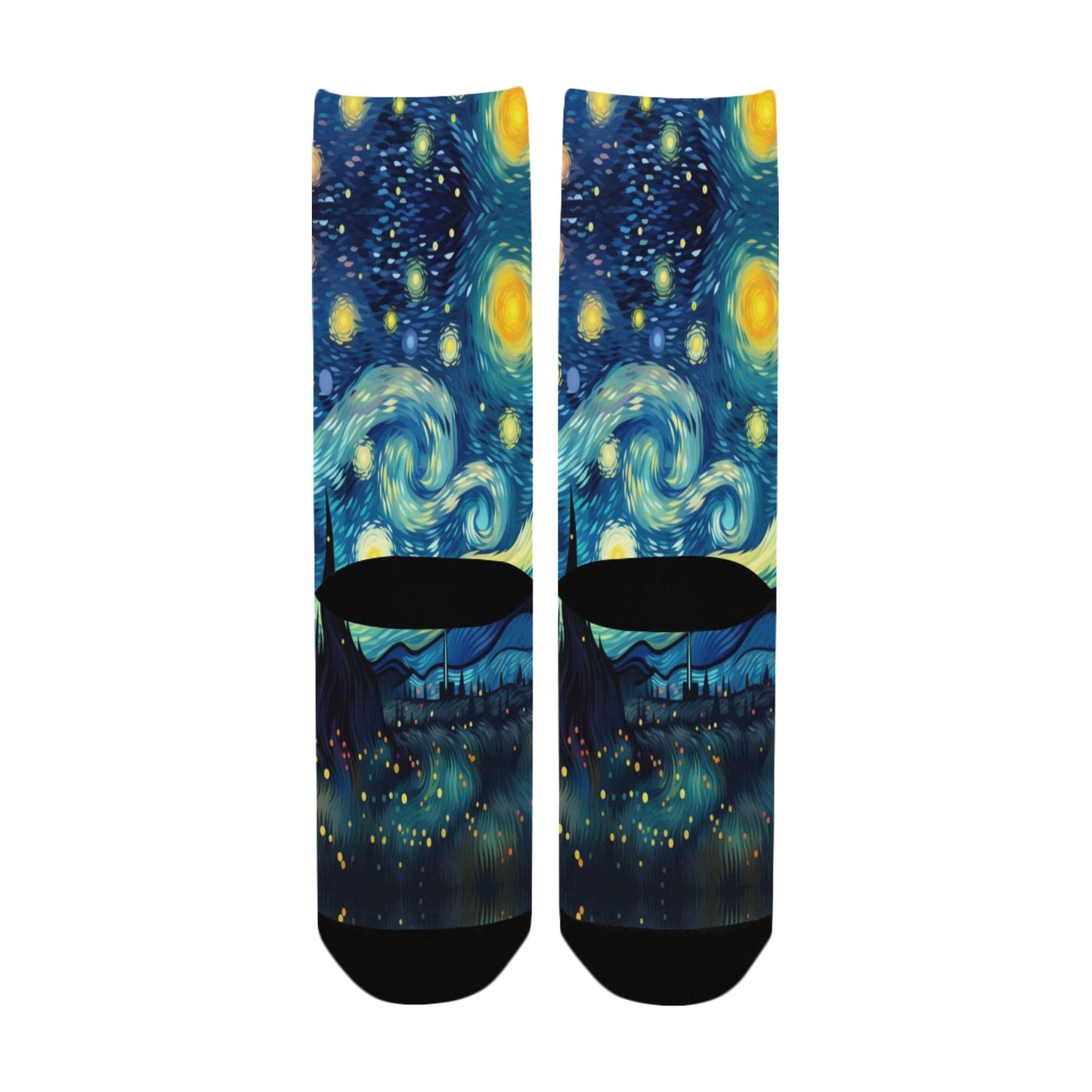 van gogh galaxy star women's crew socks – Sole Design Studio