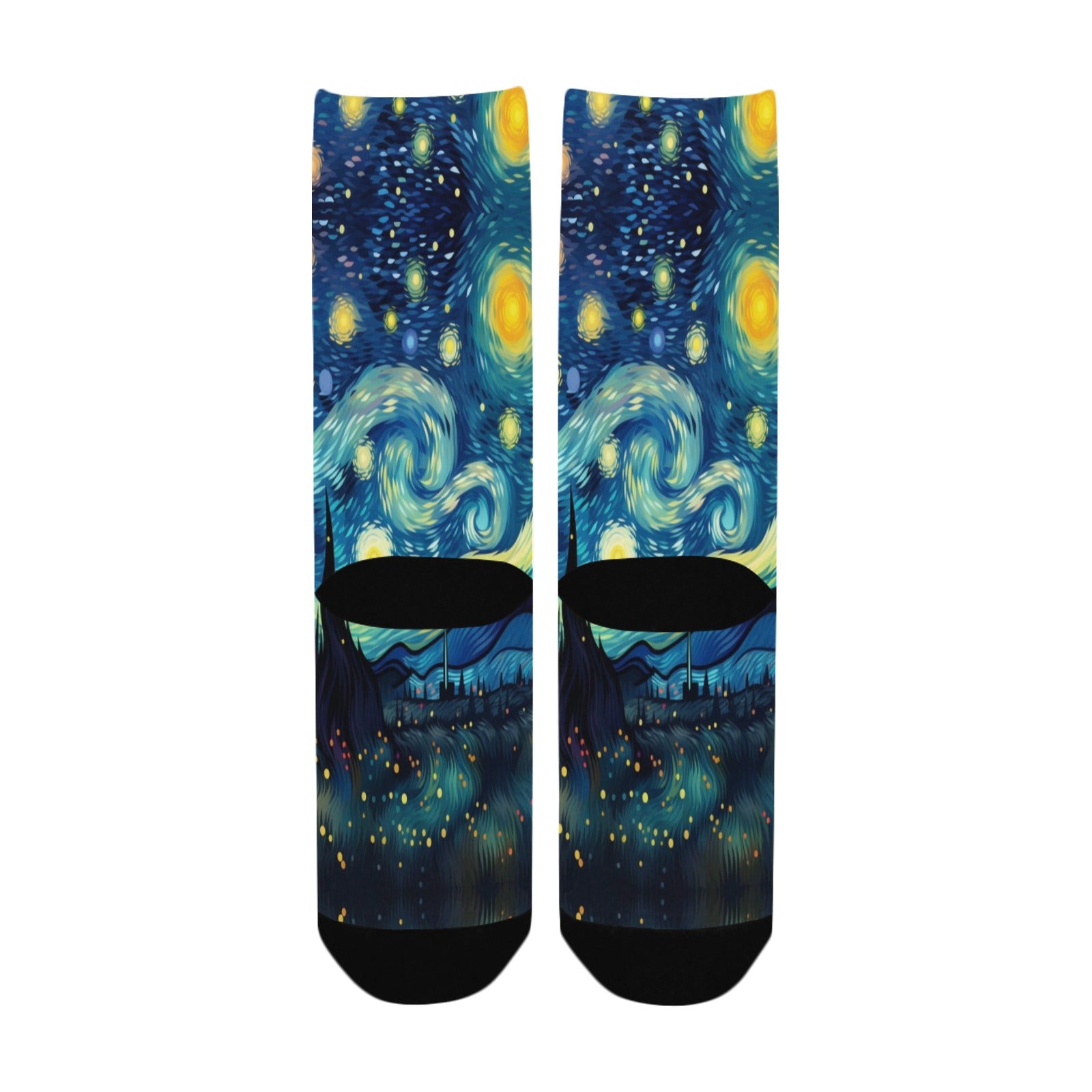 van gogh galaxy star women's crew socks – Sole Design Studio