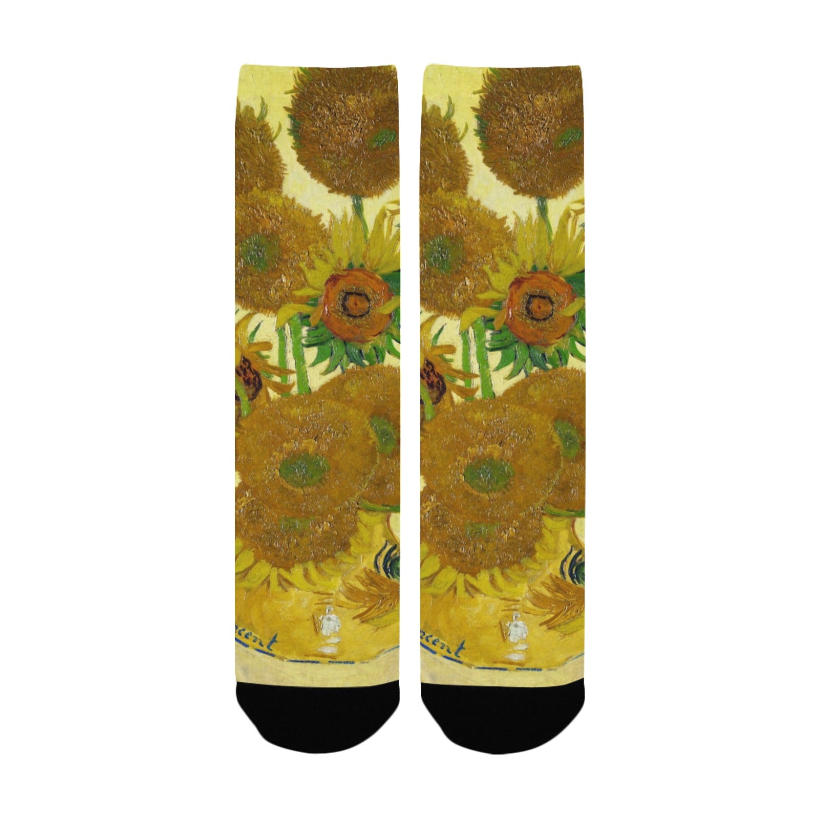 van gogh sunflower women's crew socks – Sole Design Studio