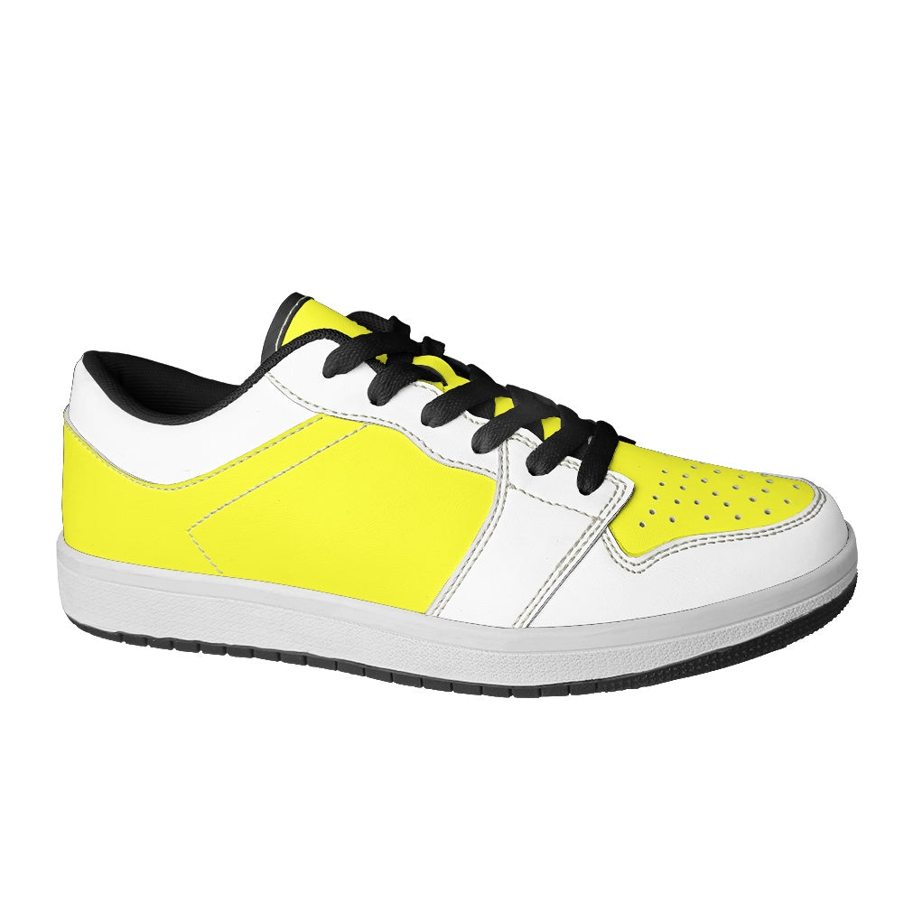 Subtle Yet Bright Leather Sneakers