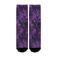 purple gothic pattern women's crew socks – Sole Design Studio