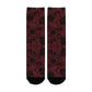 red rose skull women's crew socks – Sole Design Studio