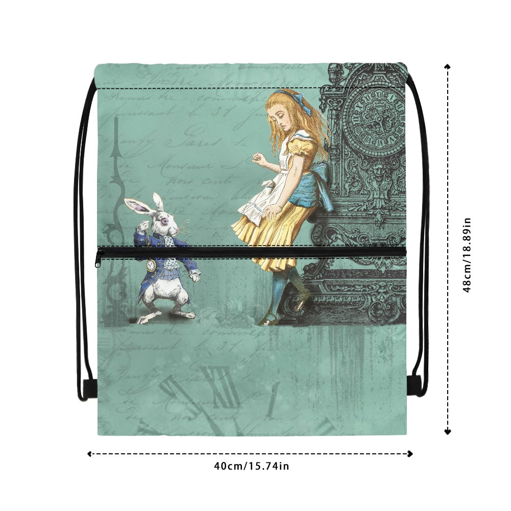 Alice in Wonderland Women's Drawstring Backpack