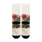 Botanical junk Journal butterfly Socks - Custom Socks for Women Made in USA