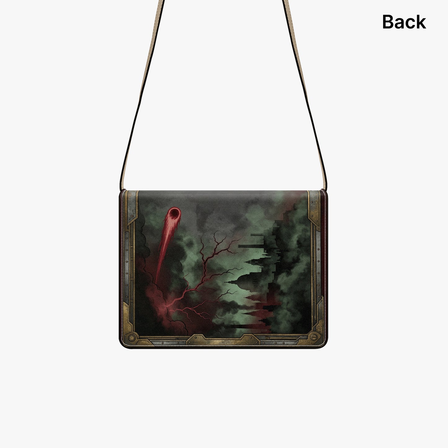the war of the worlds hg wells sci-fi book-shaped crossbody bag vegan leather – Sole Design Studio