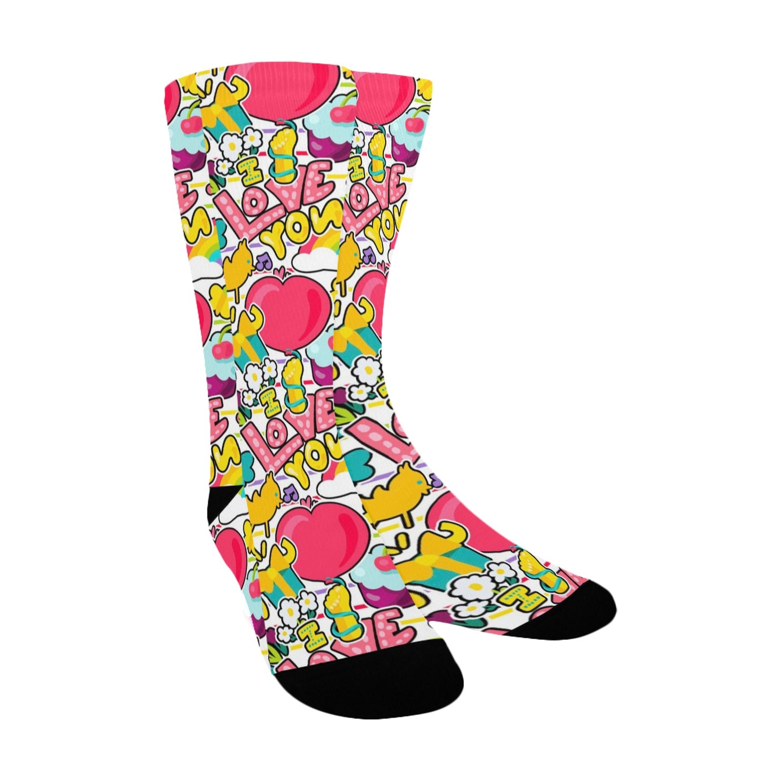 retro romantic women's crew socks – Sole Design Studio