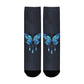 Blue butterfly Socks - Custom Socks for Women Made in USA