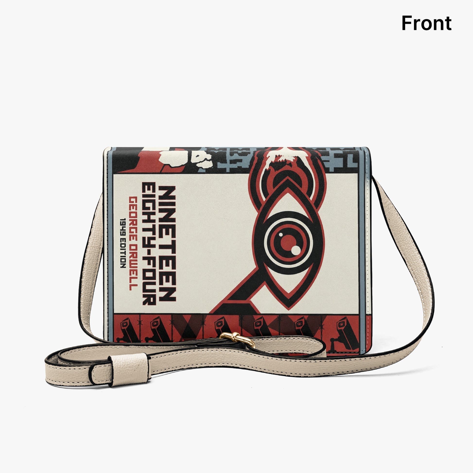 1984 nineteen eighty-four george orwell book-shaped crossbody bag vegan leather – Sole Design Studio