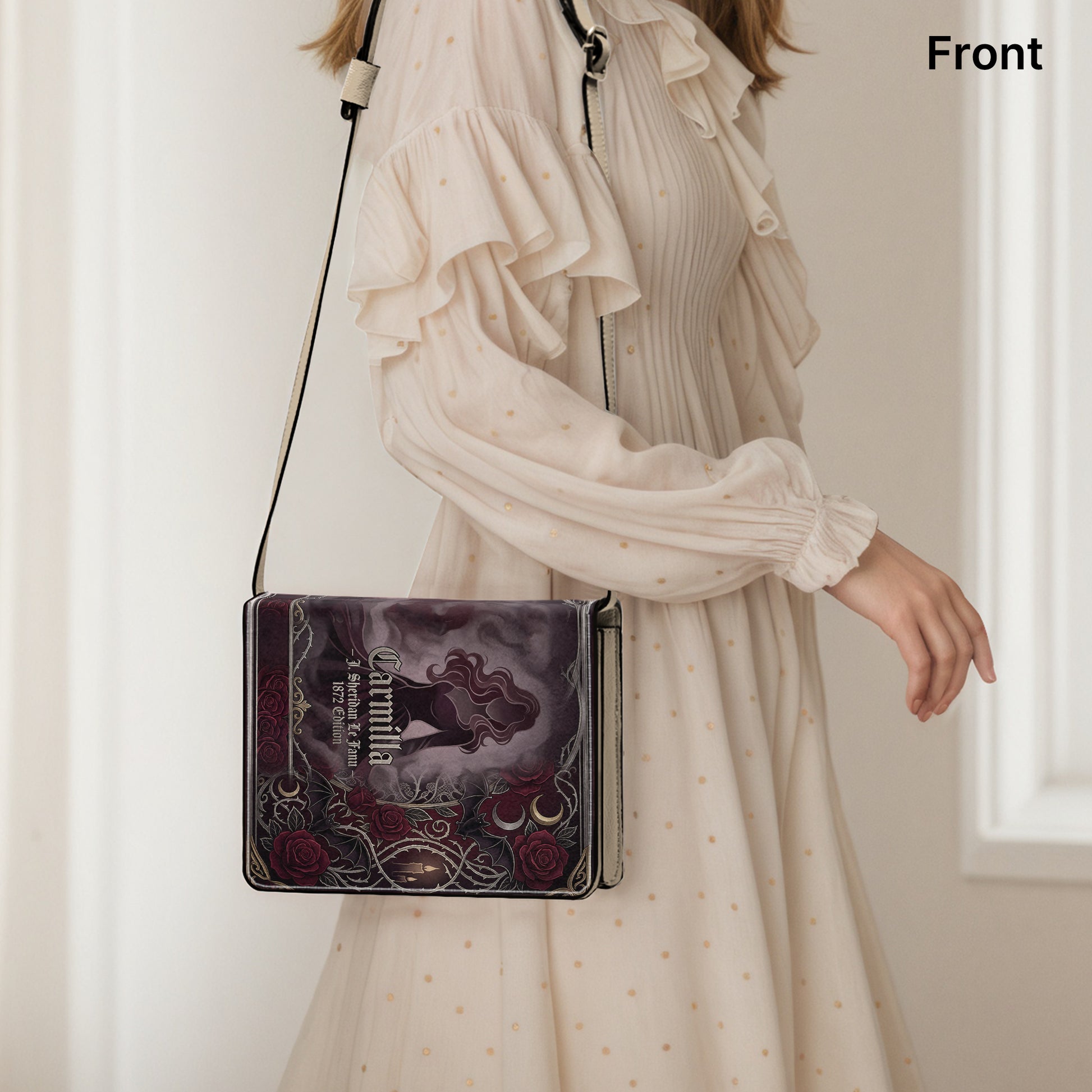 carmilla j sheridan le fanu gothic book-shaped bag gifts for readers – Sole Design Studio