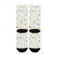 watercolor wildflowers women's crew socks – Sole Design Studio