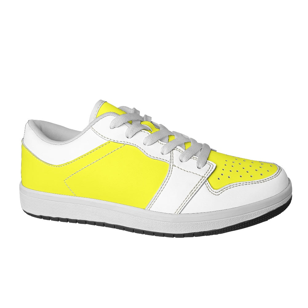 Subtle Yet Bright Leather Sneakers