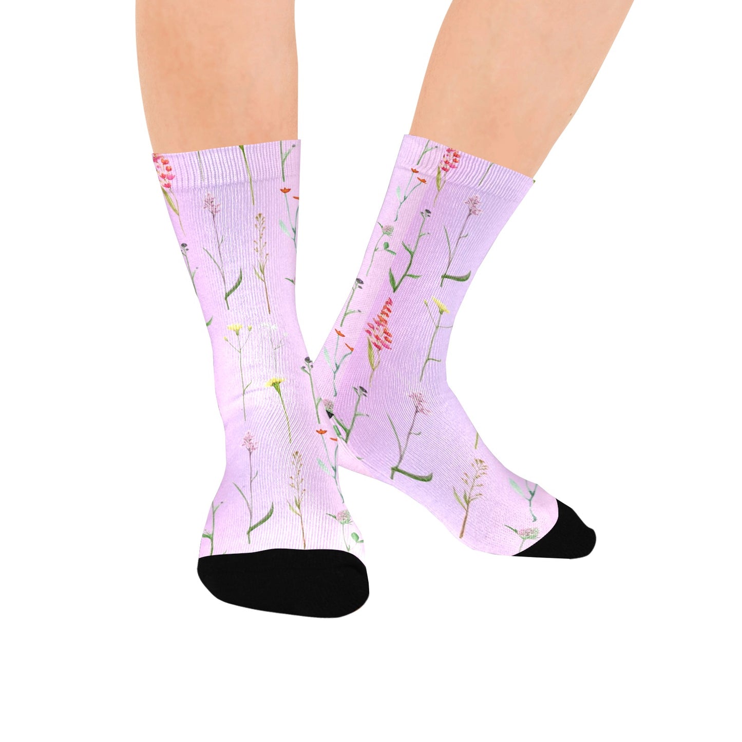 Flower Women Socks - Custom Socks for Women Made in USA