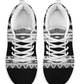 Black and White Geo Women's Sneakers