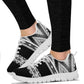 Black and White Geo Women's Sneakers