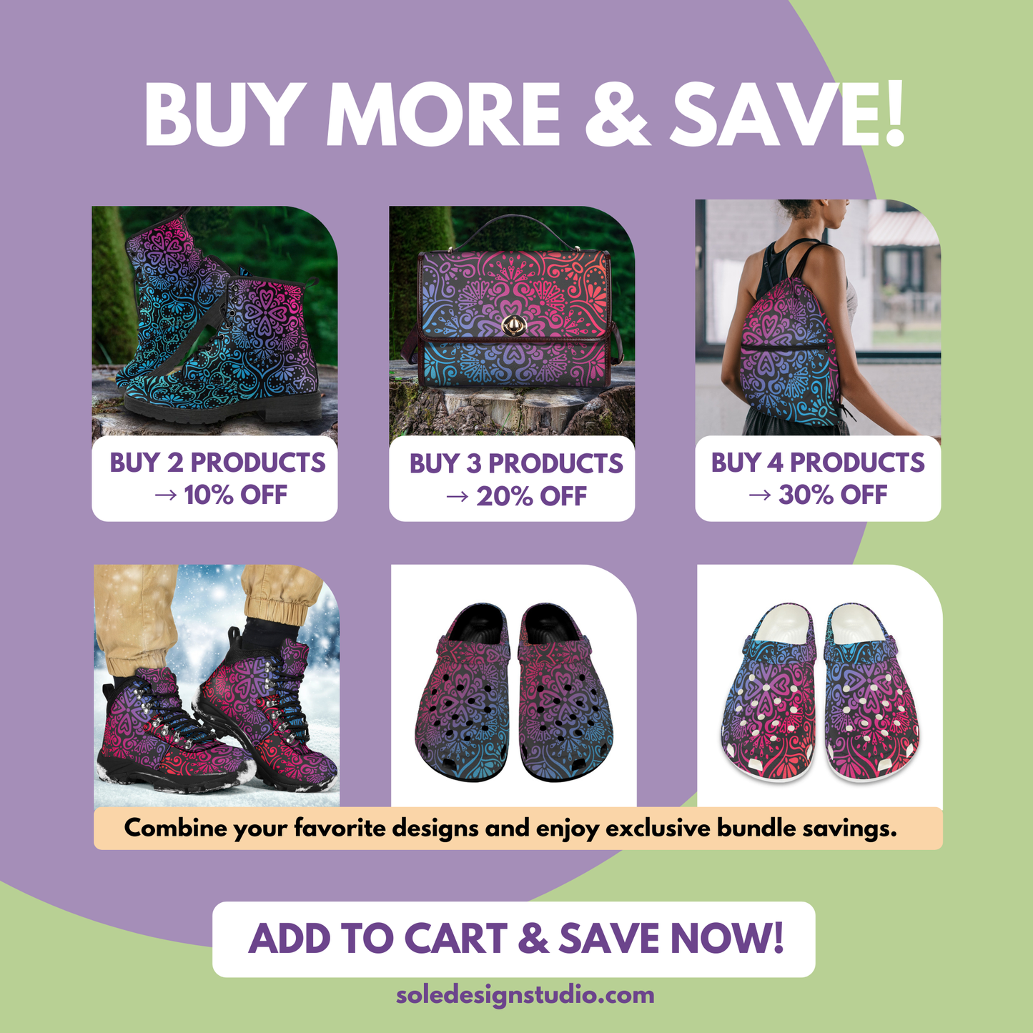 Bohemian Rainbow Women's Alpine Boots