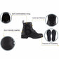 Celestial Moon Handcrafted Women's Vegan Leather Combat Boots Plus with Audio Recording