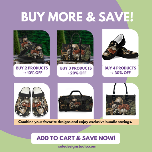 Cottagecore Mushroom Women's Slip Ons