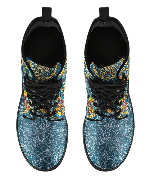 Dreamcatcher Mandala Combat Boots