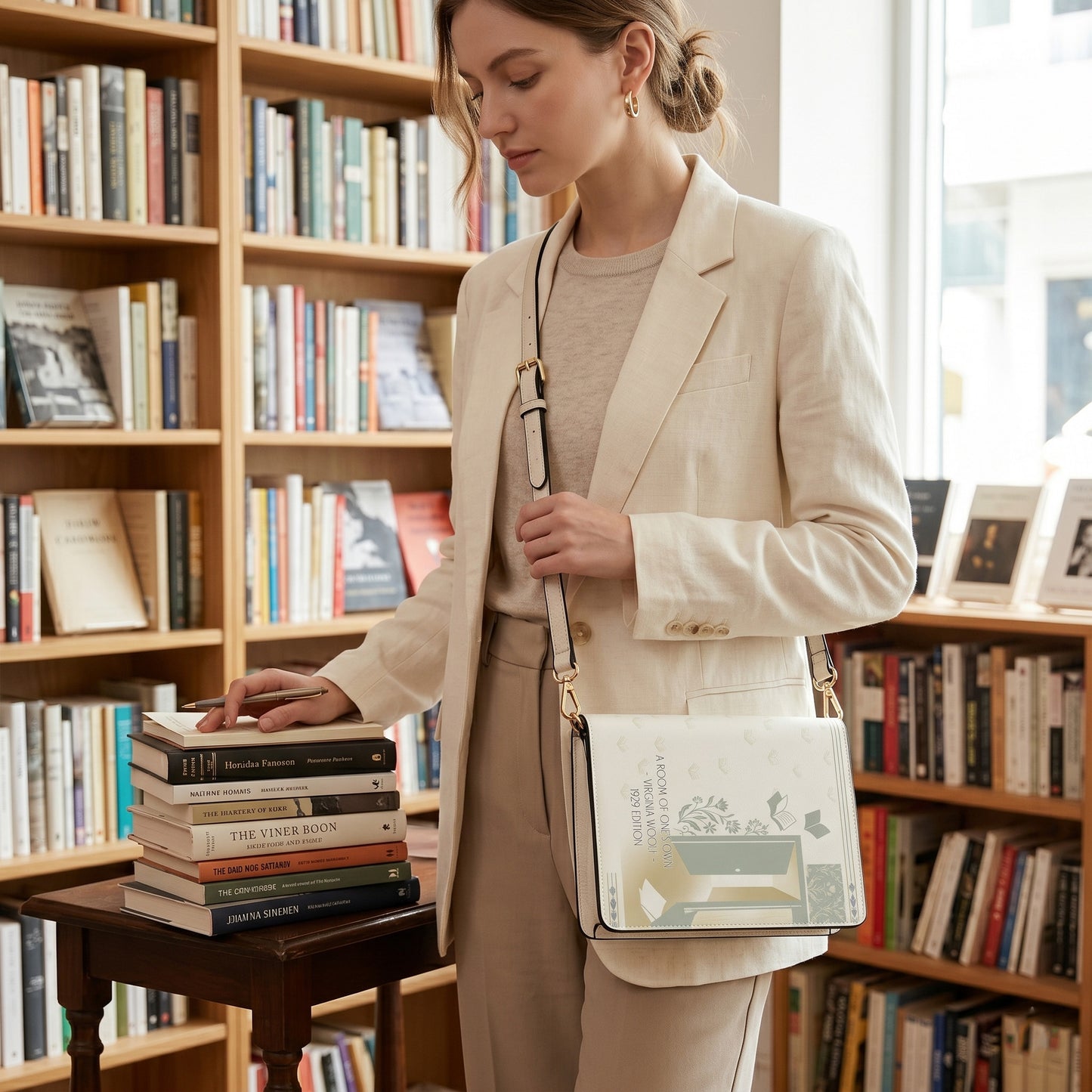 a room of one's own virginia woolf book lovers gift crossbody bag – Sole Design Studio