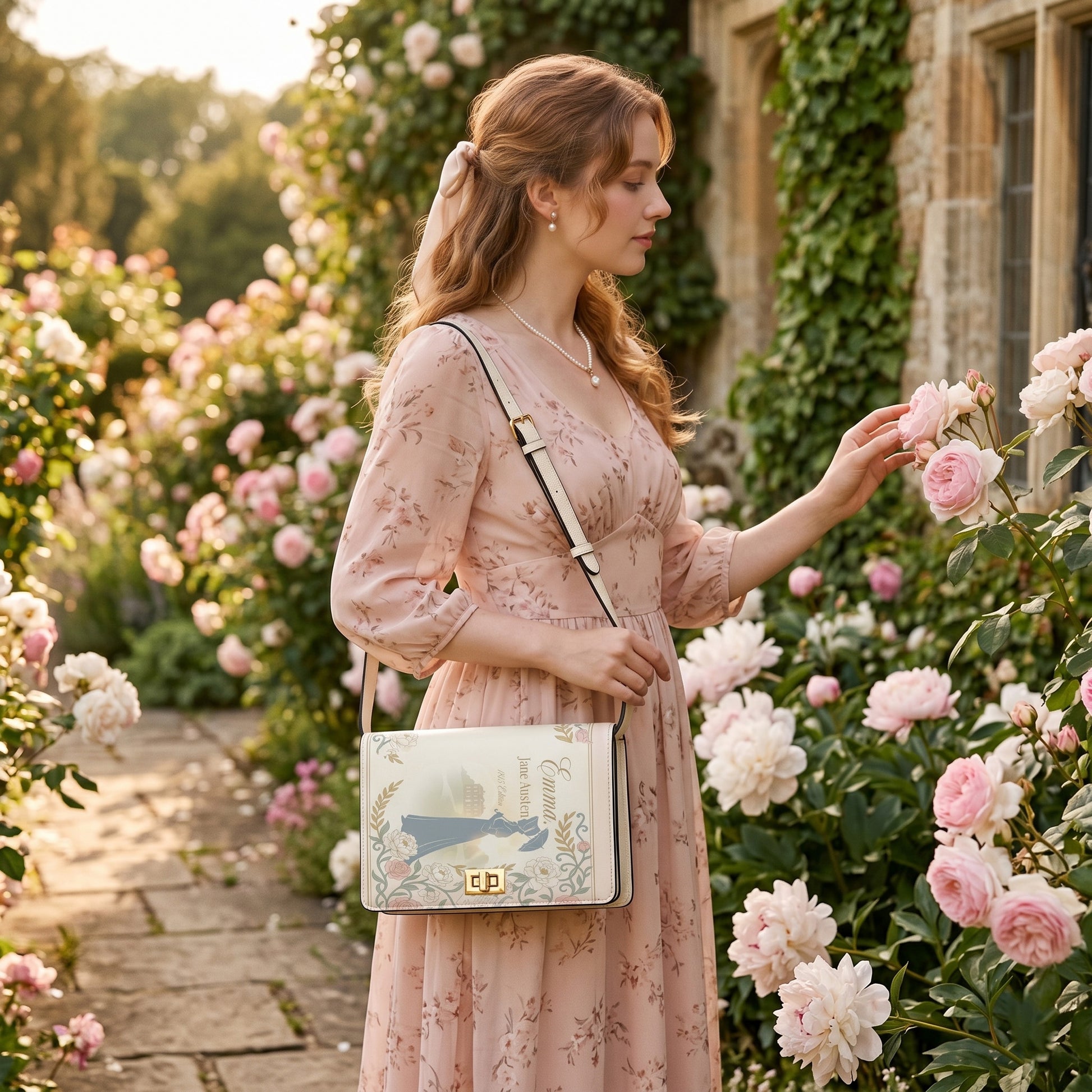 emma jane austen book lovers gift crossbody bag – Sole Design Studio